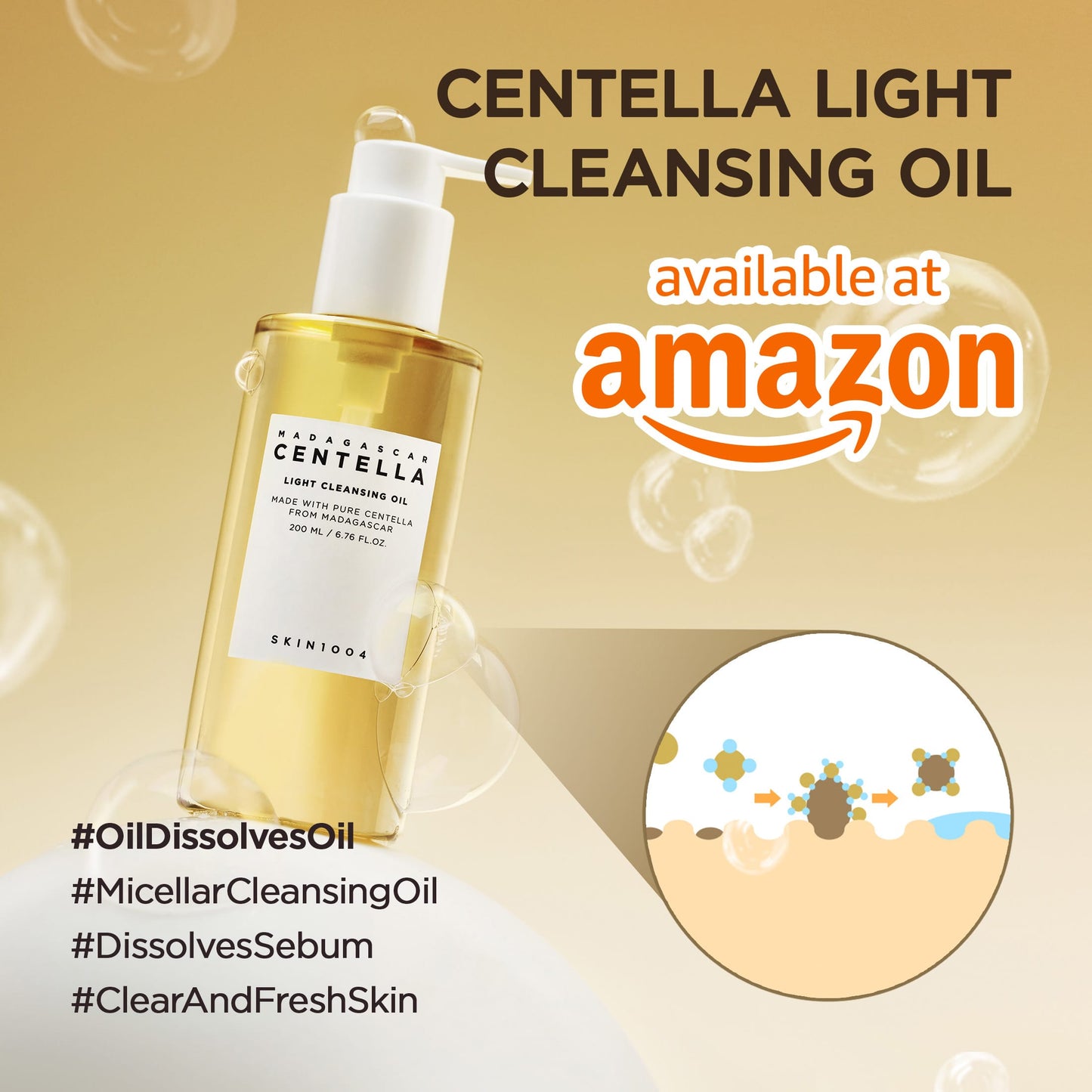 SKIN1004 Cleanser [AMAZON] Centella Light Cleansing Oil